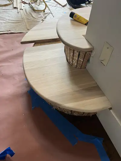 Hardwood sample: custom staricase A